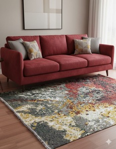 Alfombra de Lana y Viscosa Hecha a Mano de Lujo, Alfombra Moderna y Suave para Sala de Estar, Dormitorio, Hotel, Tamaño Personalizado - Product Image 2