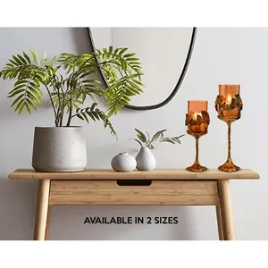 Contemporary <b>Candlestick</b> <b>Holder</b> Modern Home Interior Stylish Decoration Christmas Round Export Supplier Premium Handmade Metal - Product Image 2