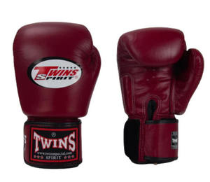 Gants de boxe jumeaux de haute qualité en cuir de vachette véritable, respirants et anti-humidité, prix de gros RTS - Product Image 1