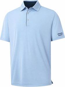 Camiseta de Manga Corta Casual para Hombre, Marca AMY, 100% Algodón, Corte Regular, Bordado Frontal, Lisa, Personalizable con Logotipo, Transpirable, Venta al Por Mayor - Product Image 3