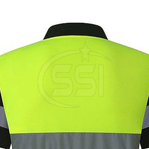 Chemise de sécurité réfléchissante confortable à haute visibilité, tissu respirant, ANSI/EN ISO Classe 2, imperméable pour le travail quotidien - Product Image 4