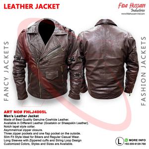 แจ็กเก็ตหนังวัวสำหรับผู้ชาย, แจ็กเก็ตหนังวัวให้ความอบอุ่นเสื้อแจ็คเก็ตกันลมคุณภาพเยี่ยมมีให้เลือกทุกสี - Product Image 3