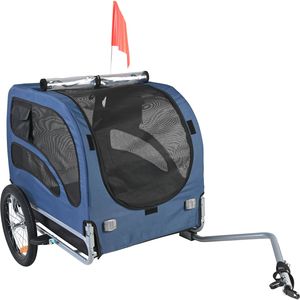 Rimorchio per Bicicletta per Cani Facilmente Pieghevole, Supporta 45 kg, Ruote a Sgancio Rapido, Trasportino Universale per Animali Domestici - Product Image 1