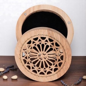 Brûleur à Bakhoor en bois de luxe avec plateau, diffuseur d'encens en résine parfumée, parfum d'ambiance spirituel aromatique pour la maison, aromathérapie, méditation - Product Image 5