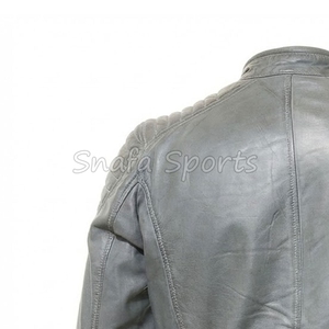 Chaqueta de Cuero Personalizada para Hombre, de Alta Calidad, Impermeable, Estilo Bomber Clásico, Hecha en Pakistán - Product Image 6