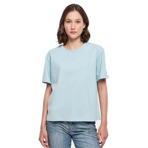 <b>Women's</b> Striped Cotton T-Shirt Crew Neck Short Sleeve Loose Fit Casual Summer Top Breathable Knitted Fabric - Product Image 6
