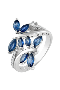 Anillo de Rubí Natural y Diamantes en Plata de Ley 92.5 KLSR-11059 - Product Image 4