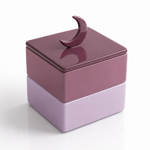 Boîte en laque de haute qualité pour le Ramadan, boîte de rangement décorative faite à la main, élégante boîte en laque à deux niveaux, directement de l'usine - Product Image 3