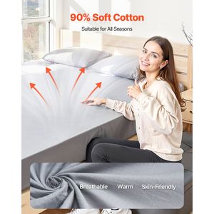 Lenzuola con messa a terra King Size in 90% cotone e 10% fibra d'argento per la messa a terra - Product Image 4