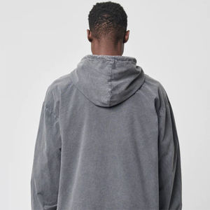 Sudaderas con capucha de forro polar térmico cepillado 100% algodón, con cremallera completa o media, para invierno, a granel, fabricante y proveedor de marca privada - Product Image 3