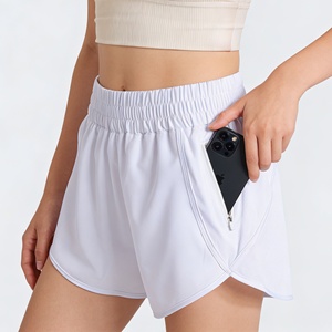 Shorts de sport pour femmes, à séchage rapide, taille haute, fermeture élastique, pour la course à pied et le fitness - Plusieurs couleurs - Product Image 1