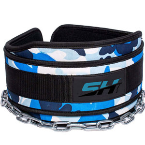 Heavy Duty Unisex Neoprene Dip <b>Belt</b> With Chain For Powerlifting Hip Squats Weightlifting Bodybuilding Gym <b>Belt</b> Custom Low Price - Product Image 4