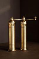 Ensemble de 2 moulins à poivre de haute qualité pour accessoires de cuisine, résistants à l'eau, moulins à épices manuels durables