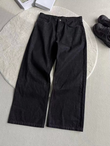 Jean en denim selvedge japonais de haute qualité 14oz, délavage moyen, 100% coton, couleur unie, séchage rapide, respirant, poids moyen, coupe slim, idéal pour l'été - Product Image 5