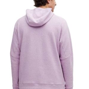 Men's Lavender Hoodie and <b>Shorts</b> Set Cotton Waffle Knit Casual Summer Wear Solid Color Breathable Street wear Outfit Custom Men - Product Image 3