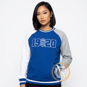 เสื้อสเวตเชิ้ตผ้าฝ้ายฟลีซปักลายระบายอากาศได้ดีสำหรับสตรีชมรม Zeta Phi Beta ของ GREEK TREASURES แบบสั่งทำขายส่ง - Product Image 4