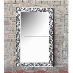 Miroir mural moderne de luxe incrusté d'os Design Art déco-Point focal pour votre maison - Product Image 1