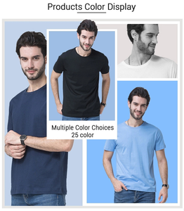 เสื้อยืดคอกลมแขนสั้นผ้าฝ้าย 100% ขายส่ง - รับสกรีนโลโก้ คุณภาพสูง ทรงปกติ สำหรับผู้ชาย - Product Image 6