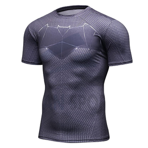 High Demand Custom Design Sublimation Short Sleeves Unisex Compression Shirt Rash Guard MMA Martial Arts High-quality Summer - Product Image 3