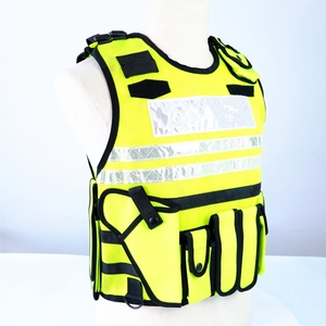 Gilet de sécurité haute visibilité réfléchissant respirant 100 % polyester pour agent de sécurité, uniforme de patrouille unisexe, détection des aiguilles, toutes saisons - Product Image 3