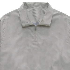 Vente en gros Veste en polyester à fermeture éclair personnalisée Marque privée Coupe-vent imperméable pour hommes - Product Image 4
