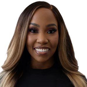 T-shirt AKA Black Mastered It pour femme, logo en chenille, coton premium, décontracté, élégant, à porter au quotidien - Product Image 2