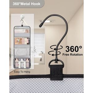 Bolsa de Aseo de Viaje Impermeable Relavel, Grande, para Hombres y Mujeres, Organizador de Maquillaje con Función para Colgar, Kit de Bolsa para Lavado y Afeitado - Product Image 3