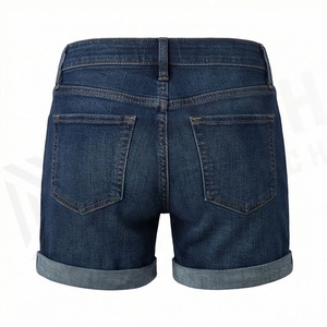 Shorts de mezclilla de cintura media para mujer, color personalizado, estilo casual, boyfriend, rasgados, desgastados, lavados, para verano, formales, estilo urbano - Product Image 2