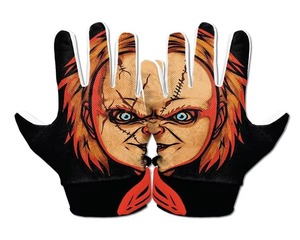 Gants de football américain au design personnalisé avec une adhérence améliorée, légers, collants, dotés de poignées et d'éléments extensibles - Product Image 3