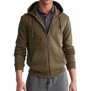 Ventes en gros de sweats à capuche unisexes pour hommes avec logo personnalisé, fermeture éclair, 100% coton molletonné, écologiques, service OEM du Pakistan - Product Image 4
