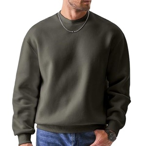 Sweat-shirt en molleton de coton personnalisé pour homme, couleur unie, pull décontracté d'automne, qualité supérieure, logo et couleur personnalisables, 2026 - Product Image 4