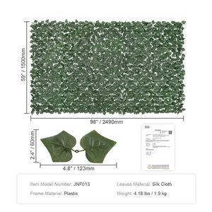 Ivy Privacy Fence 59 X 98 Artificial Green Wall <b>Screen</b> Strengthened Joint Faux Hedge with Vine <b>Leaf</b> Greenery Ivy Fence - Product Image 4