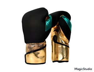 ถุงมือชกมวยหนังแท้ระดับมืออาชีพ WARZONE SPORTS แบบเต็มนิ้ว พร้อมสายรัดข้อมือปรับได้ ป้องกันลม - Product Image 1