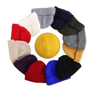 Unisex Solid Color Polyester Adjustable Beanie <b>Hat</b> 56-58CM Casual <b>Winter</b> Outdoor for Adults - Product Image 1