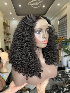 Cabello humano Remy virgen 100% vietnamita de un solo donante HD para cierre Pelucas rizadas italianas Trama única - Product Image 4