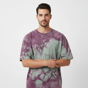 Camiseta Personalizada 100% Algodón Lavado al Ácido, Estilo Oversize con Hombros Caídos y Mangas Cortas, Ropa Casual Urbana, Fabricante Mayorista - Product Image 5