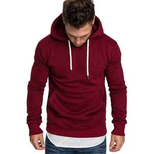 Vente en gros de sweats à capuche d'hiver pour hommes, décontractés, couleur unie, à manches longues, streetwear, pull à capuche, vêtements pour hommes - Product Image 1