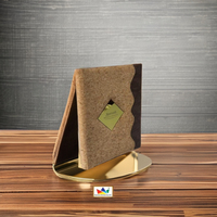 Porte-menu en cuir PU de haute qualité, format A4, durable, certifié ISO, logo personnalisé, plaqué nickel, pour restaurant, hôtel