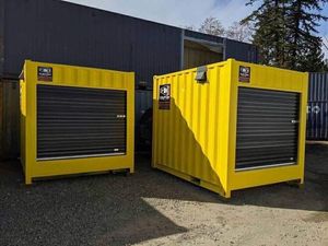 Contenedor de Envío CIMIC Usado Barato de 20' High-Cube Negro con Puerta Lateral Abierta Completa, Capacidad CREKS - Product Image 5
