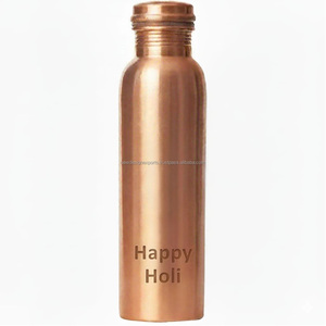 ขวดน้ำทองแดงสุดพิเศษ Holi ขนาด950มล. ดีไซน์สำหรับงานเทศกาล - Product Image 3