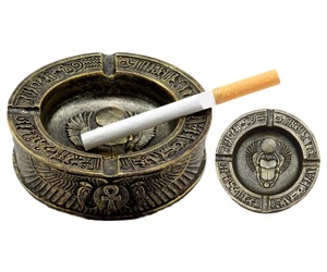 Round Stainless Steel Desktop <b>Ashtray</b> Minimalist Design Home Use - Product Image 4