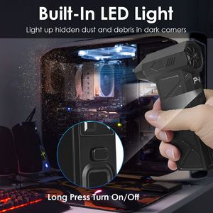 1 pz. Soffiatore ad aria compressa LED ad alta velocità per la pulizia di tastiere PC, ricaricabile, velocità massima 160.000 RPM - Product Image 5