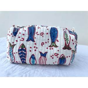 Bolsas de Aseo de Algodón Bohemio de Súper Calidad, Ligeras, Estampadas a Mano, para Viajes, Exteriores, Sala de Estar, Individuales - Product Image 4