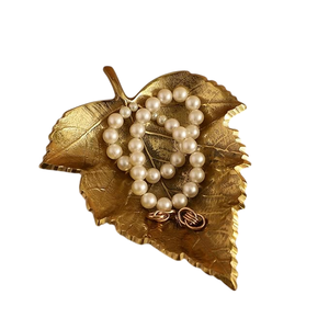 Handcrafted Aluminium <b>Gold</b> Leaf <b>Tray</b> Decorative <b>Serving</b> <b>Tray</b> Luxury Coffee Table <b>Tray</b> for Home Decor Dining Table Kitchen - Product Image 1