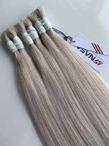 Prix de gros Extensions de cheveux en vrac Cheveux vierges Double noyer 100 grammes Couleurs claires 8 pouces - Product Image 4
