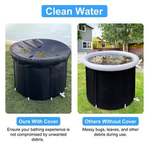 Vasca da Bagno Portatile per Terapia con Acqua Fredda da 97 Galloni, Capacità 660 LBS, per Recupero di Adulti e Atleti, Terapia all'Aperto - Product Image 5