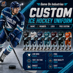 Made In Pakistan Full Sleeve New Trendy Custom Made Team Wear Premium Quality Sublimated Ice Hockey Jersey and Pants Sets - Product Image 4