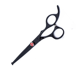 Black Paper Coated Barber Hair Cutting Shears Hairdressing <b>Tool</b> Sharp Straight Blades Razor <b>Edge</b> Salon Scissors - Product Image 5