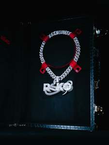 Pahal Jewels <b>Silver</b> Color Iced Out <b>Snake</b> Letter Pendant Necklace Rhinestone Inlaid Cuban <b>Chain</b> Hip Hop Unisex Jewelry Gift - Product Image 3