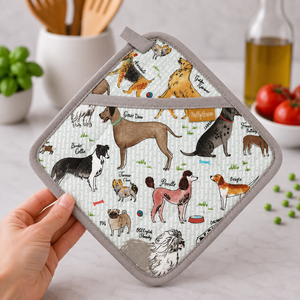 Animal Printed Design Cotton Pot Holders <b>Oven</b> Safe Heat Resistant Eco-Friendly Dishwasher Safe Pot Holder. - Product Image 2
